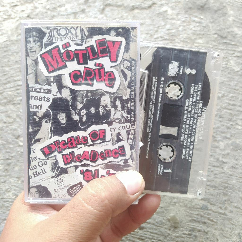 Kaset Pita Motley Crue - Decade Of Decadence