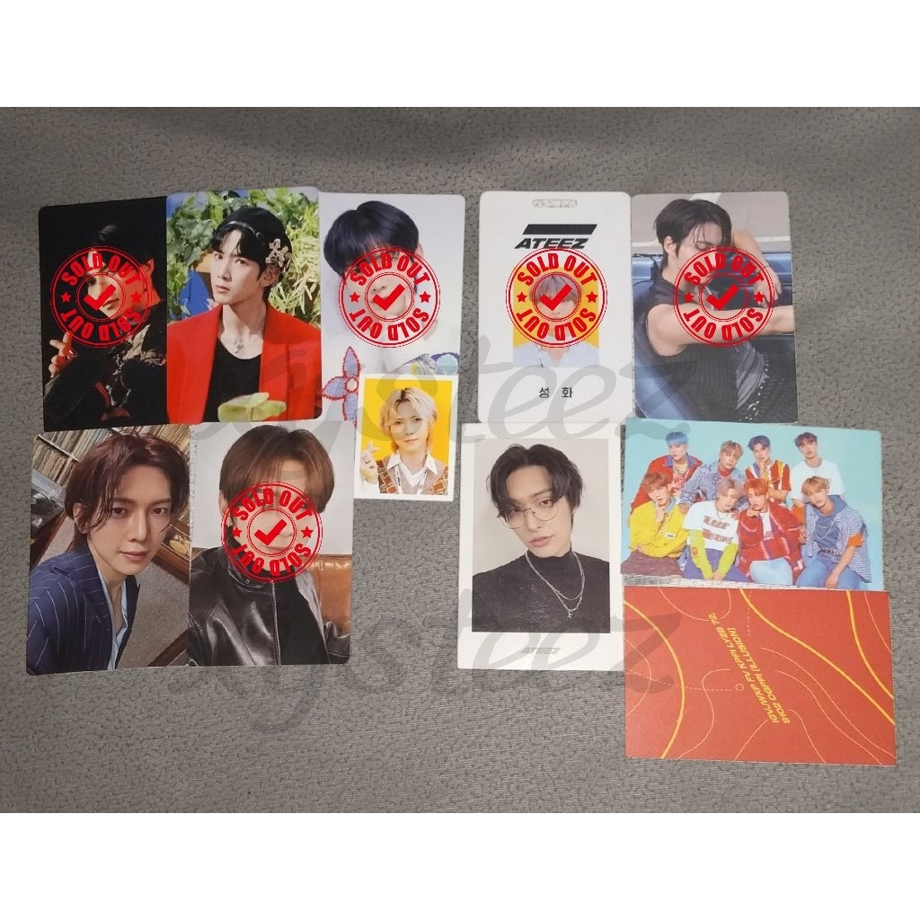 ATEEZ PC YEOSANG SEONGHWA MINGI Photocard