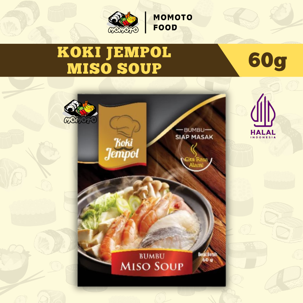 KOKI JEMPOL Miso Soup 60 Gram | Bumbu Sup Miso Jepang Instan Gurih Umami | Seasoning Sup Miso Instan