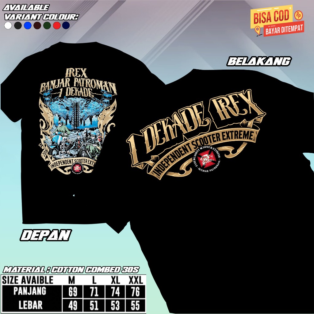 KAOS OFFICIAL 1 DEKADE IREX BANJAR PATROMAN 2026
