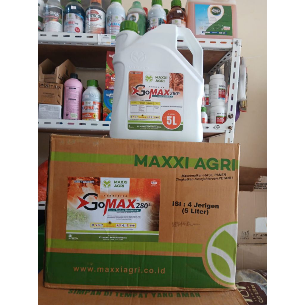Herbisida Gomax 280 SL 5ltr × 4 Jerigen (1DUS)