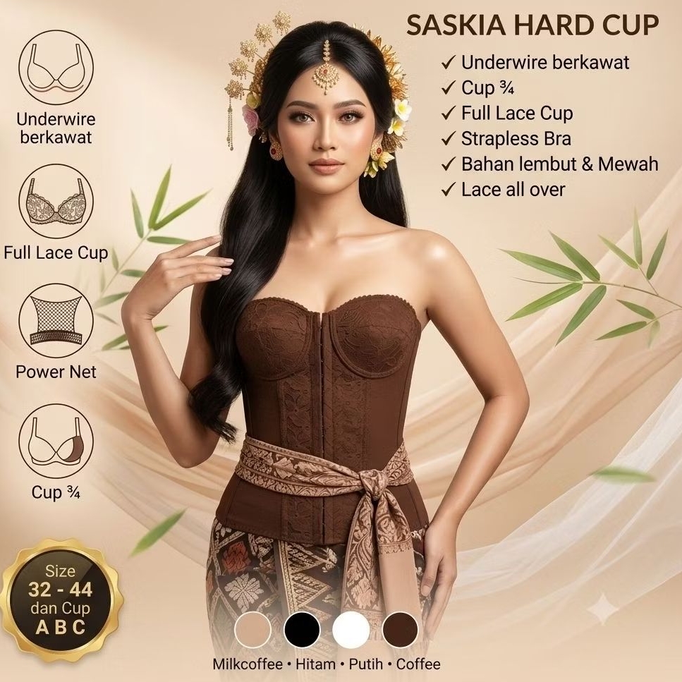 FIORI Longtorso SASKIA HARDCUP COFFEE | Korset Longtorso | Long Torso FIORI