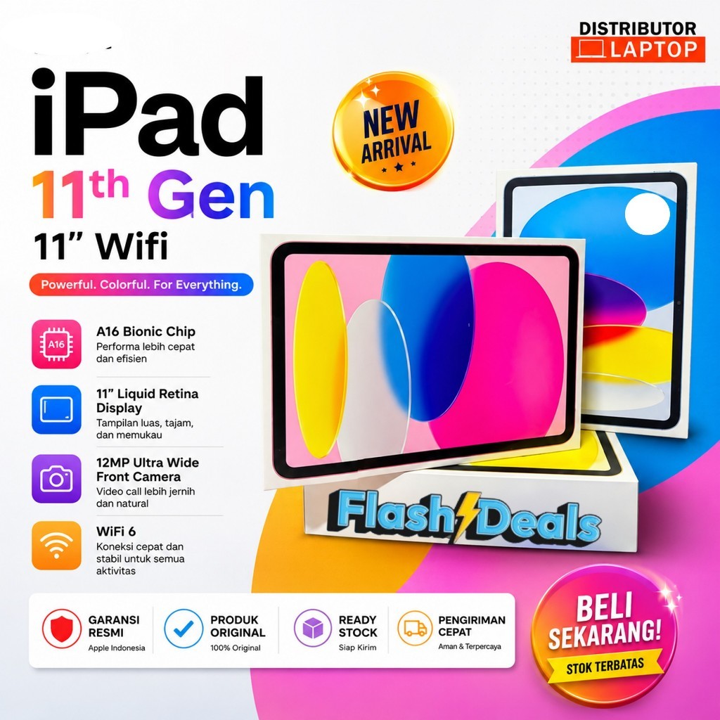 Apple IPad 11 inch (A16) Garansi Resmi