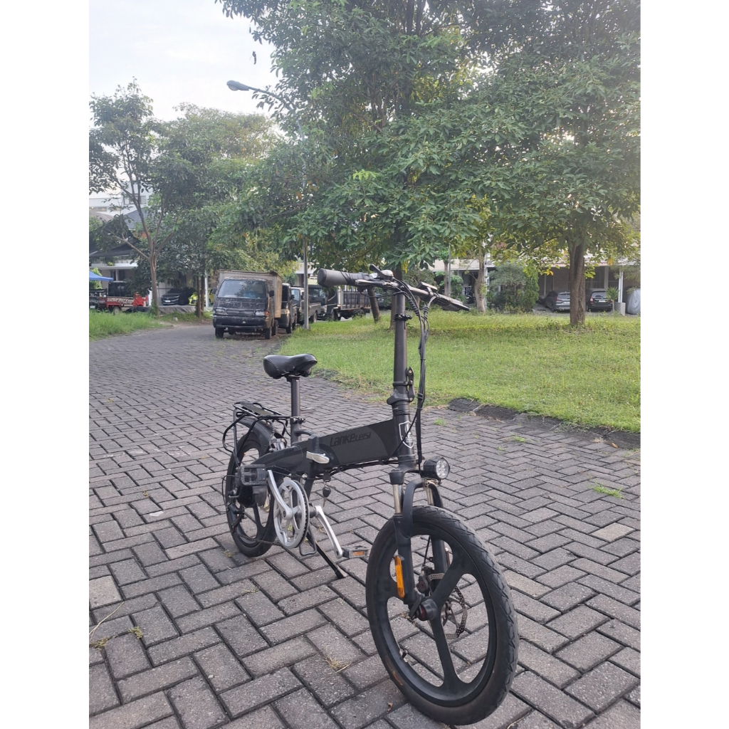 Sepeda lipat listrik elektrik G660 hitam grey ready stock lankeleisi Second terawat