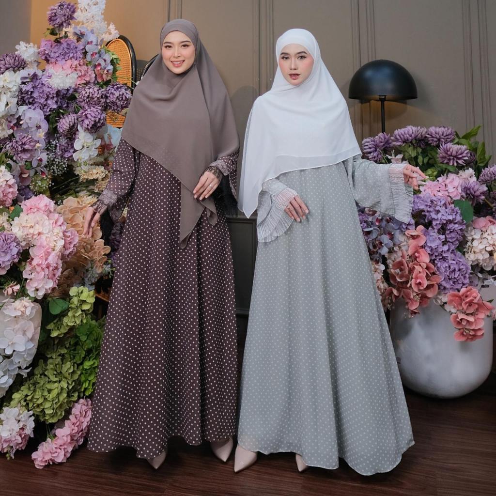 DRESS FARAH SET HIJAB WANITA MUSLIMAH PREMIUM TERBARU 2026 BY DUMMA