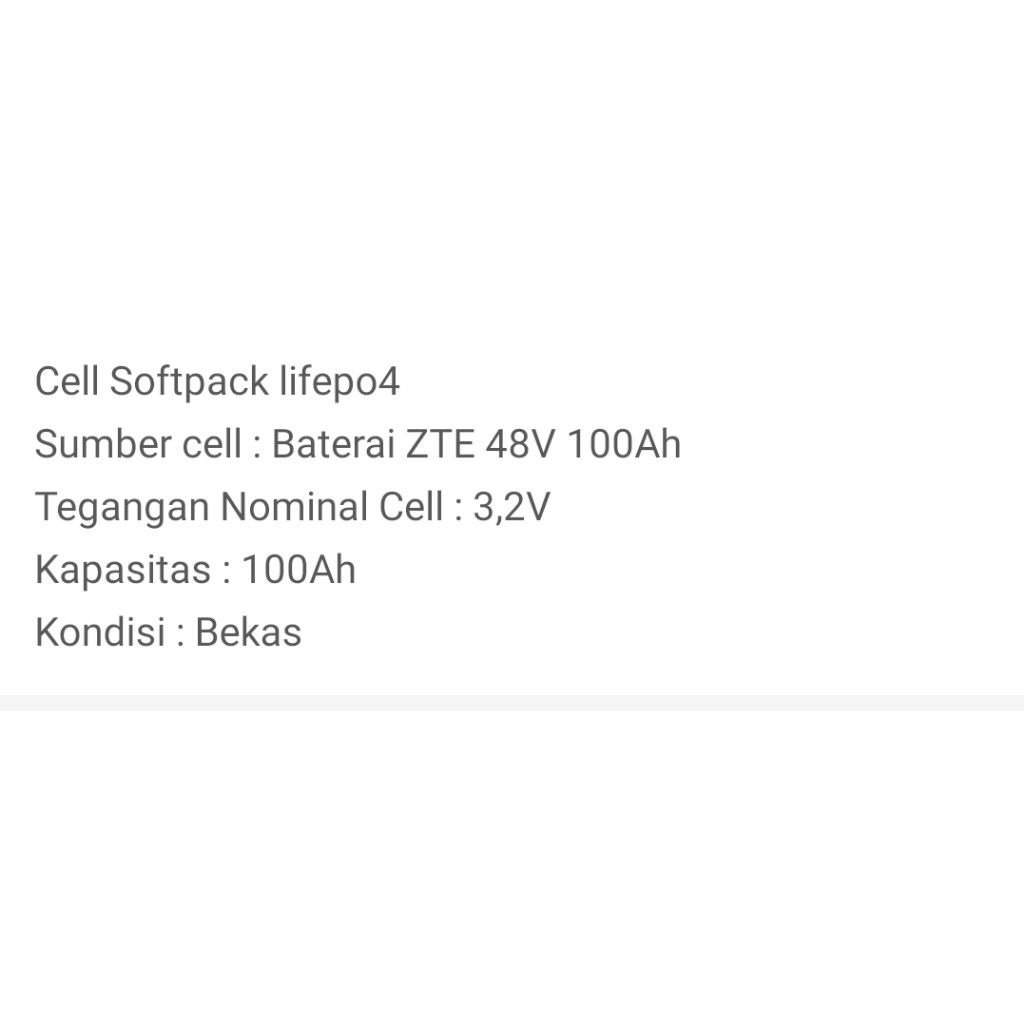 lifepo4 softpack 100ah
