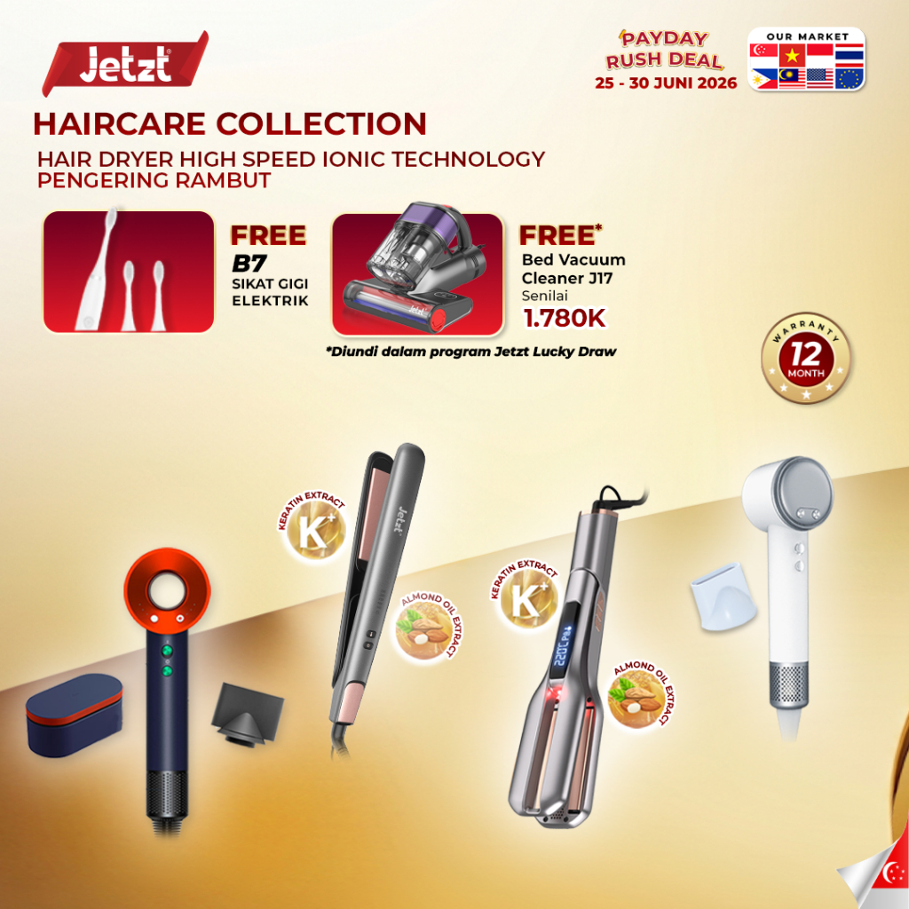 Jetzt Haircare Hair Dryer High Speed Ionic Technology Pengering Rambut
