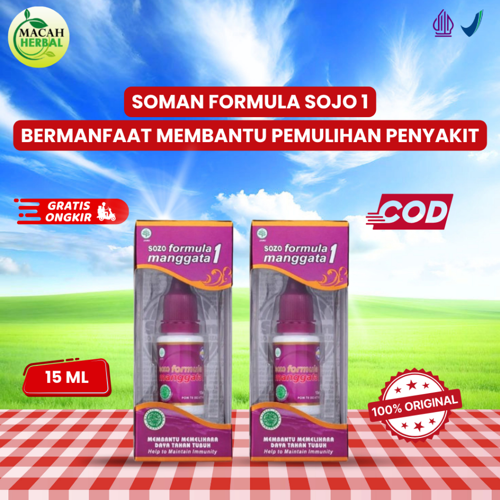 Soman 1 isi 15Ml ( Sozo Formula 1 ), Obat Herbal Soman 1 dan British Propolis Original 100%