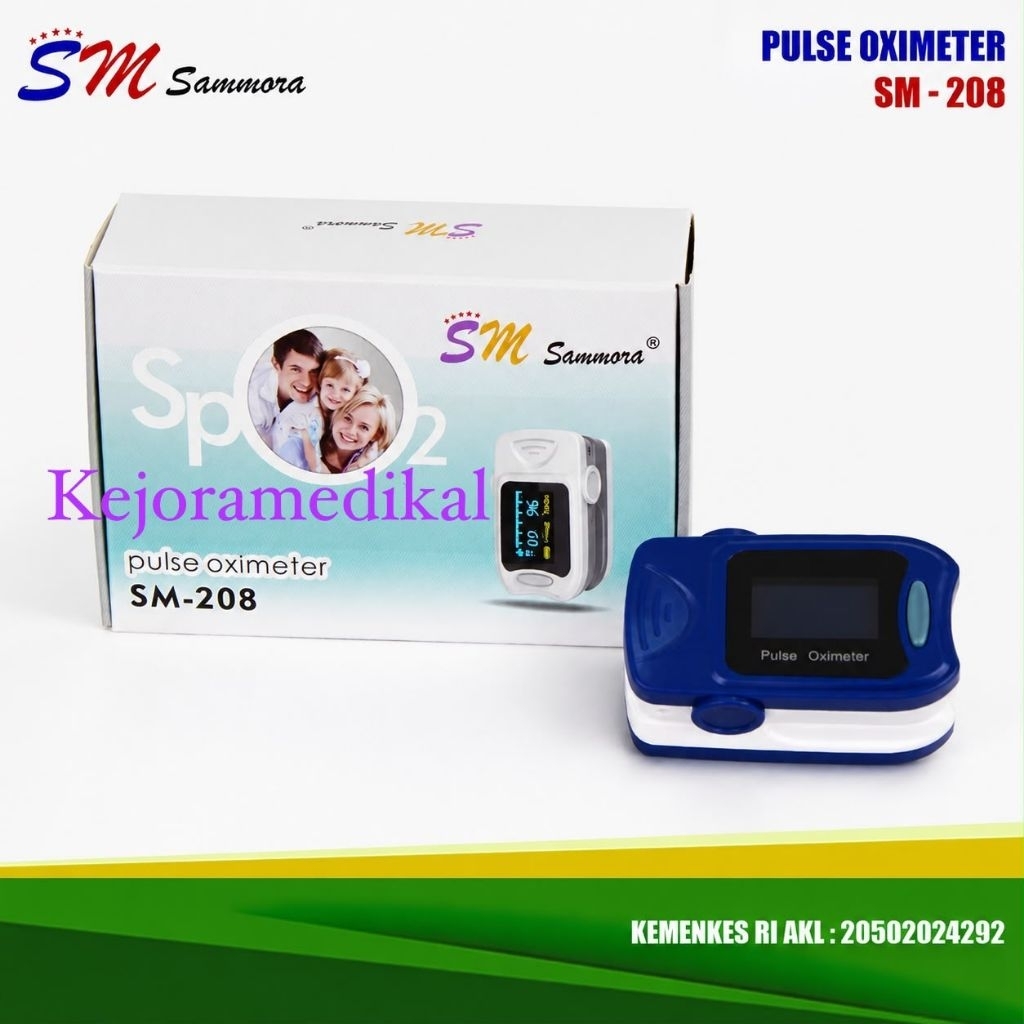 PULSE OXIMETER SM-208 / ALAT UKUR KADAR OKSIGEN DALAM DARAH / OXIMETER SAMMORA