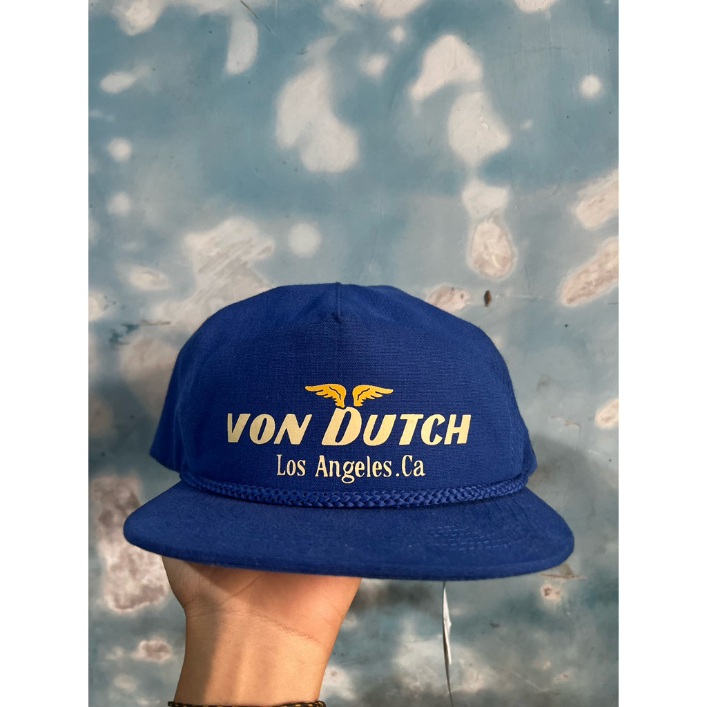 Topi Von Dutch SnapBack Blue original