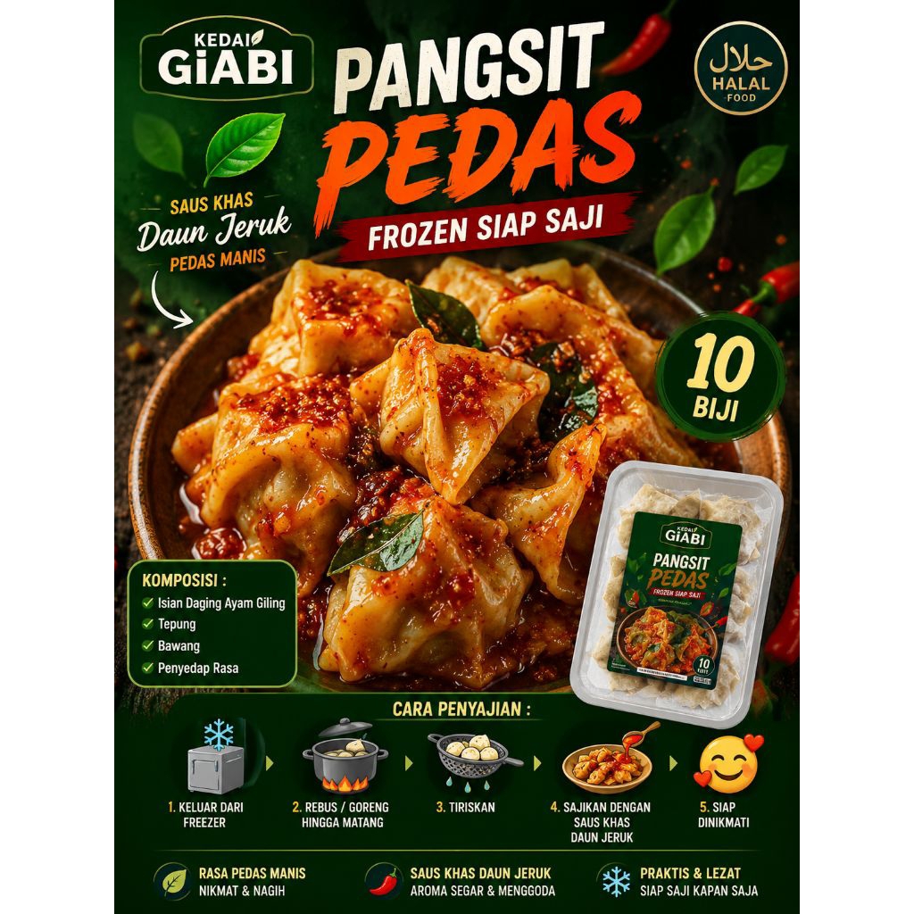 PANGSIT PEDAS / WONTON CHILI OIL / PANGSIT AYAM