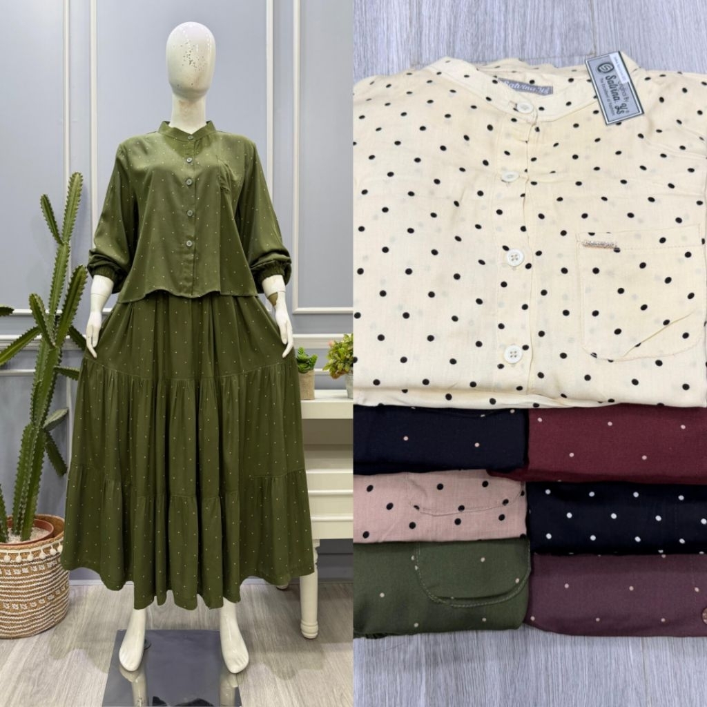 salvina setelan Rok Polkadot Tia 1hi5b0