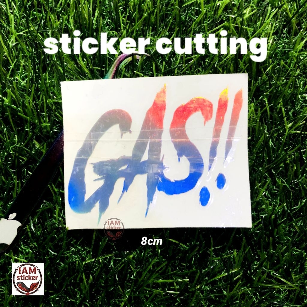 sticker cutting gas!! anti air, sticker motor/laptop/handphone