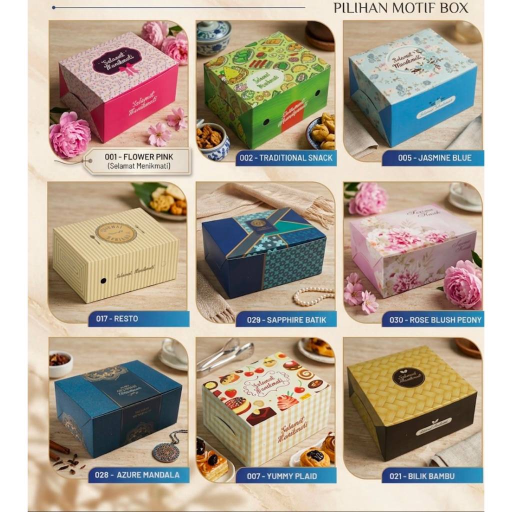 DUS SNACK BOX [12 X16] MOTIF TERBARU EKSKLUSIF