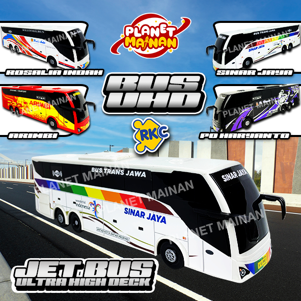 Planet Mainan Bus Modifikasi Tronton Uhd Rkc Livery Arimbi / Po Haryanto / Rosalia Indah / Sinar Jay