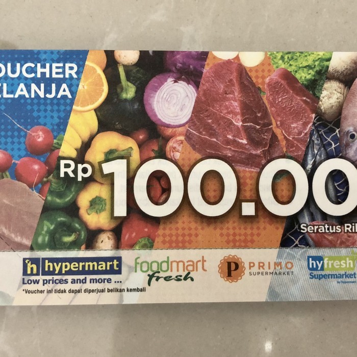Voucher Hypermart 100 ribu
