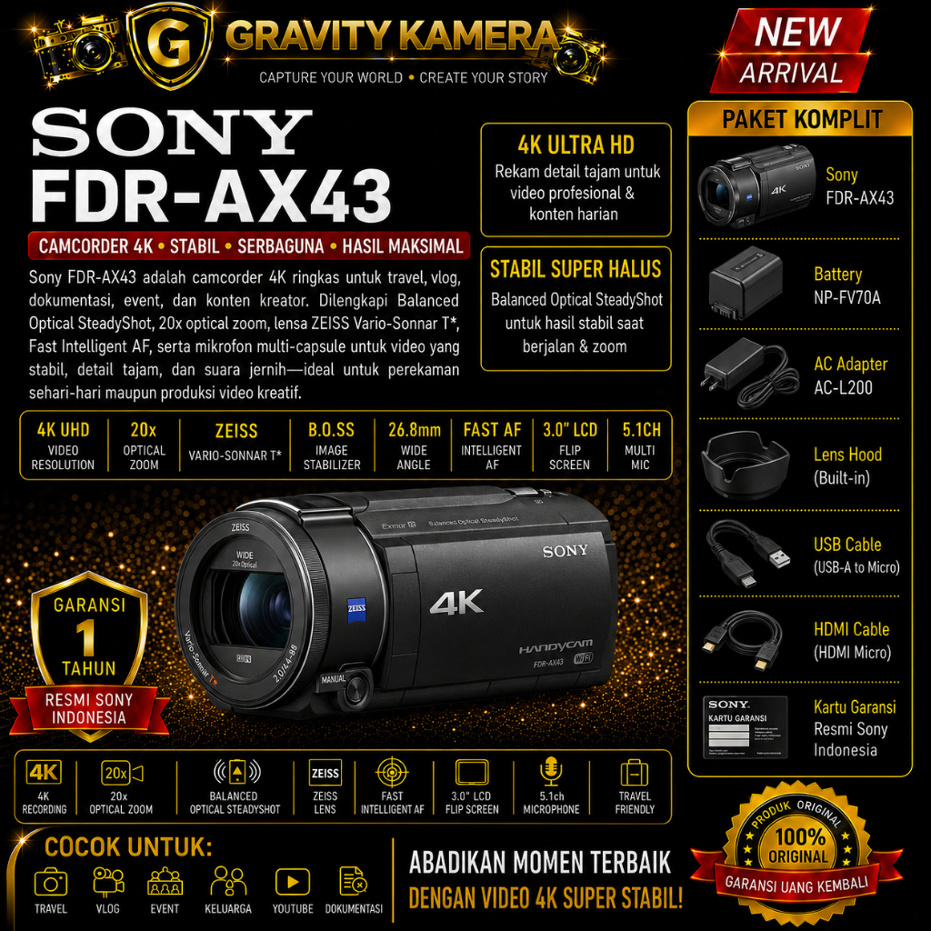 HANDYCAM SONY FDR-AX43 / SONY FDR-AX43 / SONY AX43