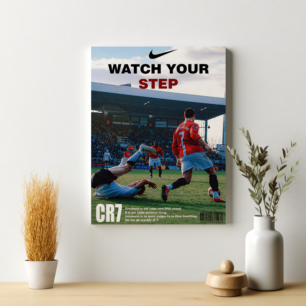 Cristiano Ronaldo Poster Manchester Dekorasi Hiasan Dinding