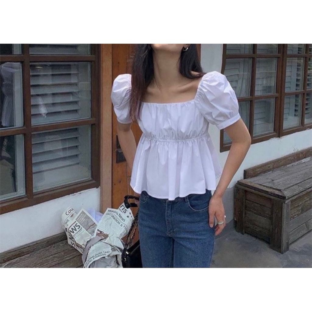 Canary Blouse Baju Atasan Wanita Top Korea Style Model Terbaru