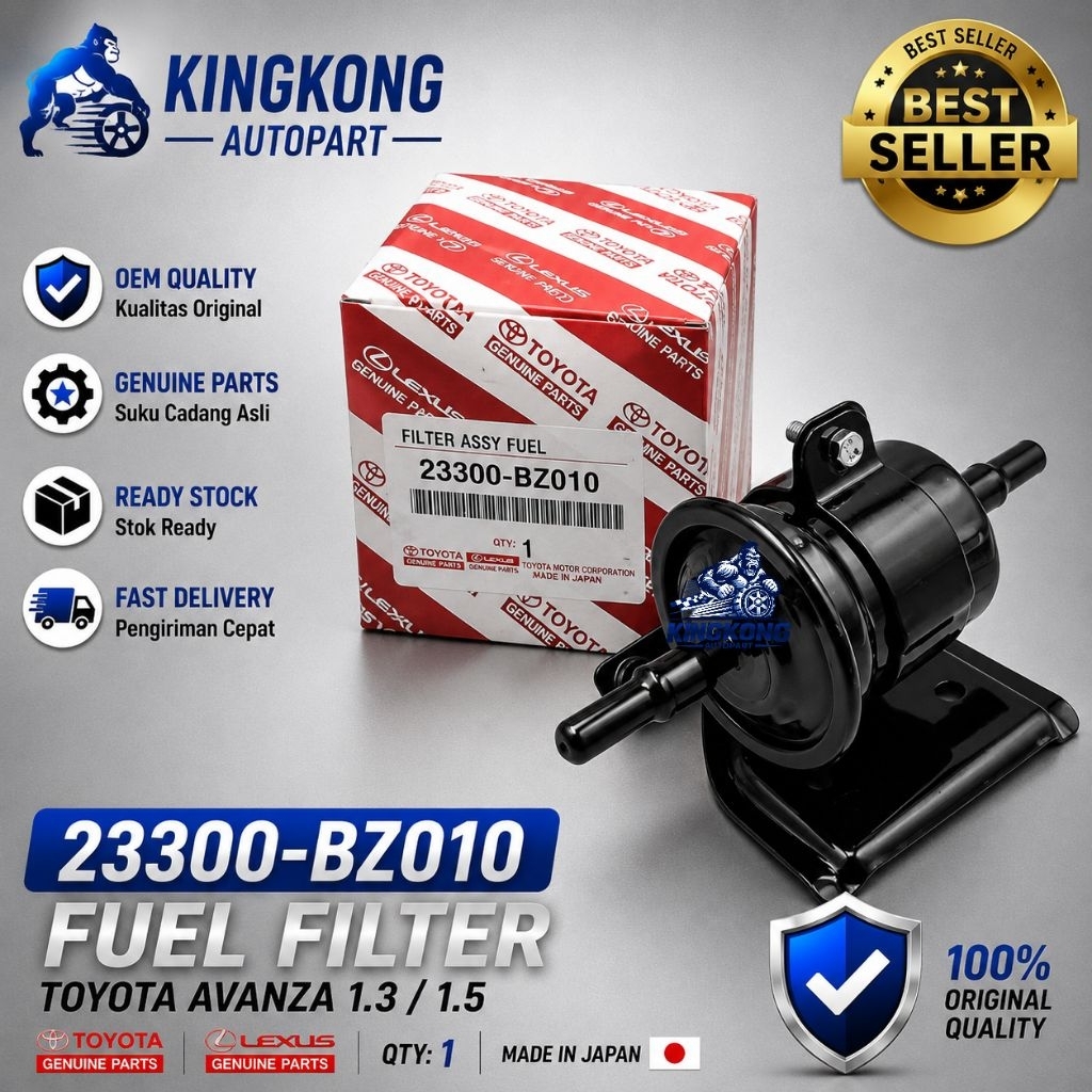 23300-BZ020/10 FUEL FILTER 23300-BZ010 / FILTER BENSIN  AVANZA / VELOZ/ ALL NEW AVANZA