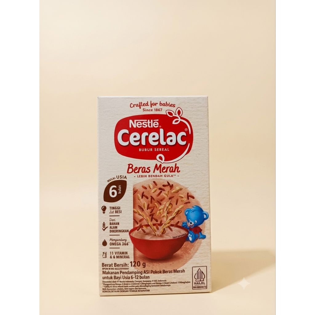 Cerelac bubur sereal bayi 6+ bulan 120g box