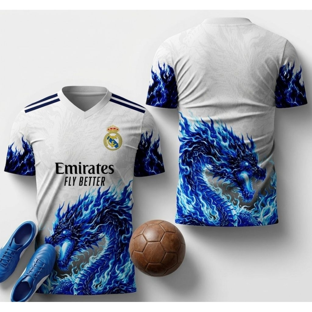 JERSEY MADRID DRAGON BLUE