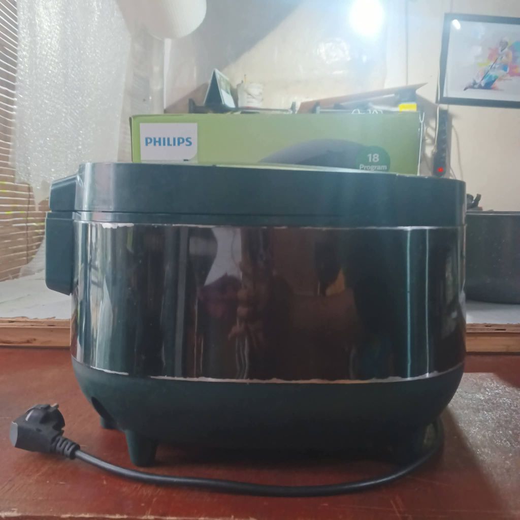 PHILIPS Digital Rice Cooker (Second/ Bekas) - Tipe : HD4515/91 (Hijau)