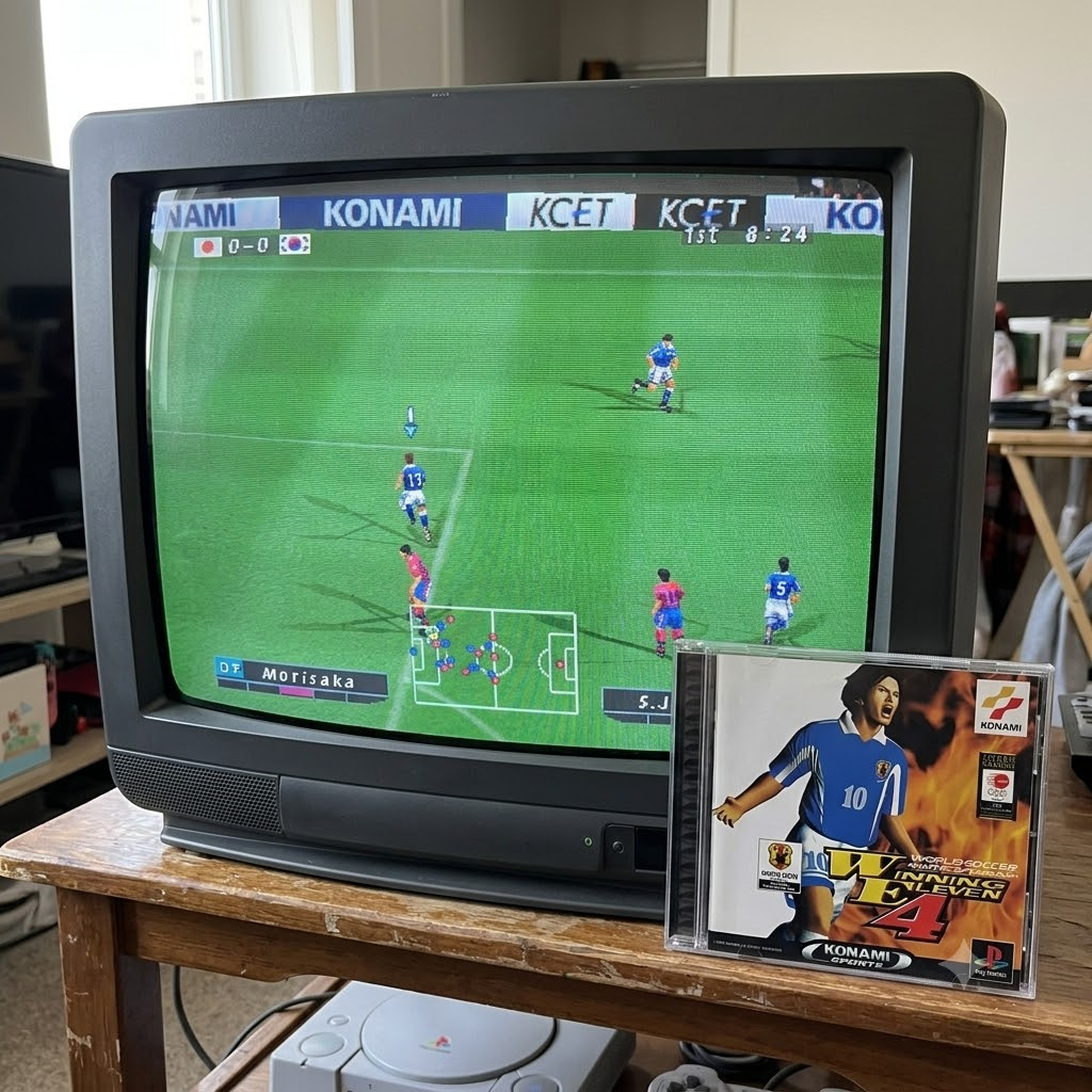 [ Game PS1 Psone Playstation ] World Soccer Jikkyou Winning Eleven 4
