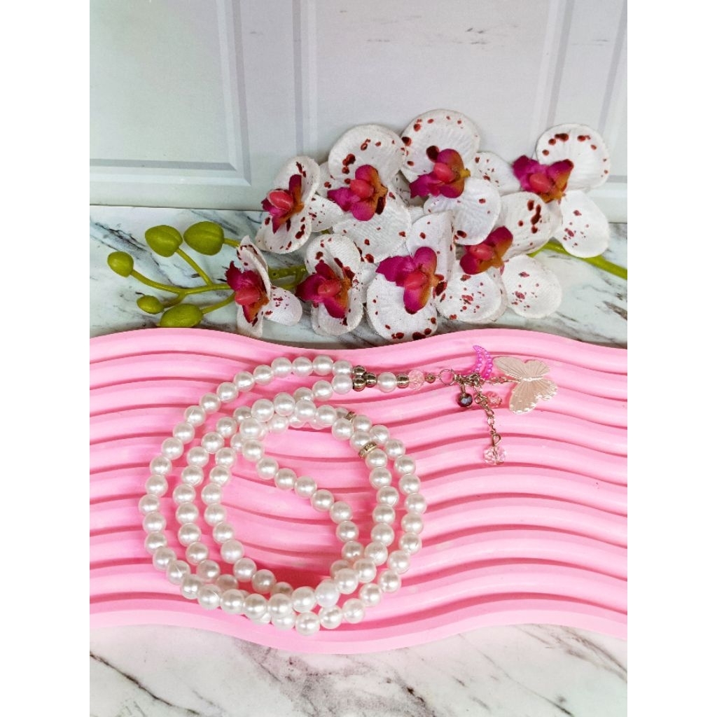 Tasbih Mutiara 99 Butir free box