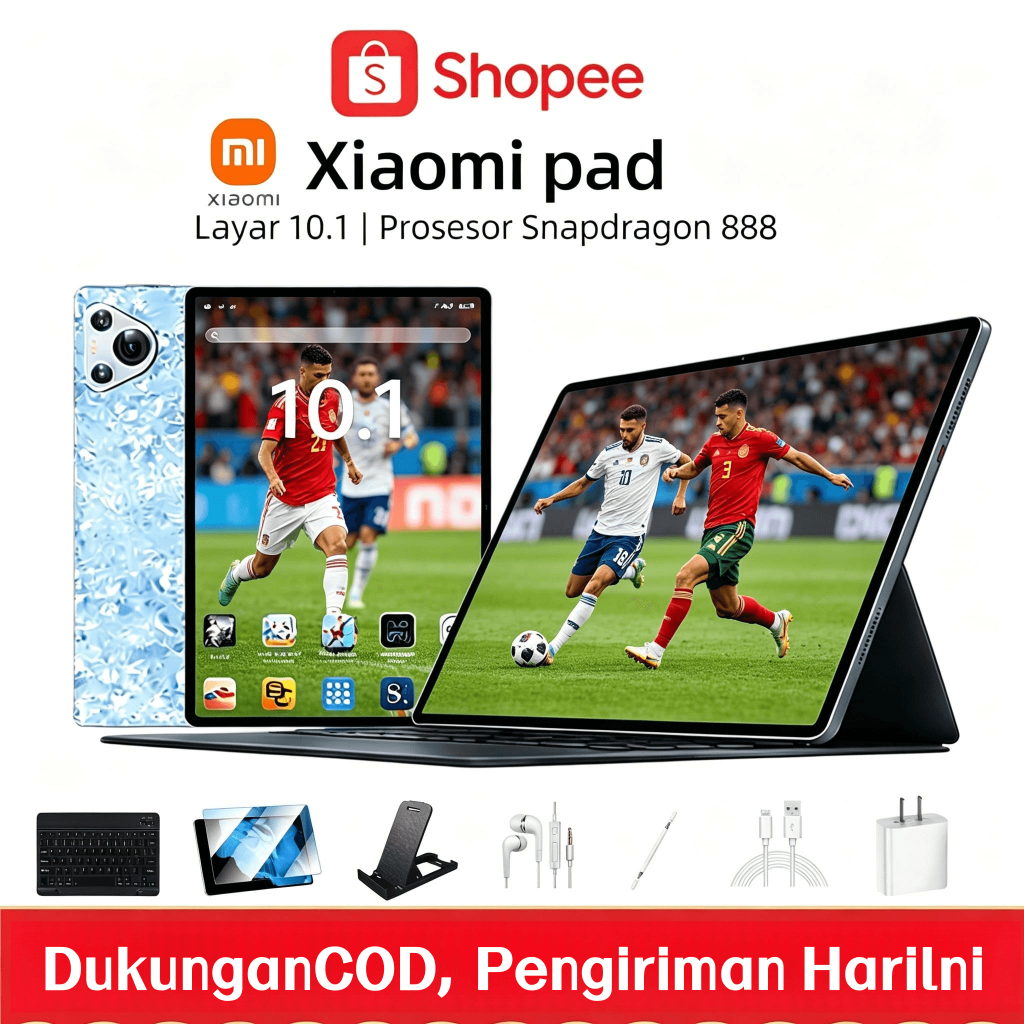 Xiaomi Pad 5G Android Tablet 10.1" 16GB+1TB Snapdragon 888 Tablet Murah | 120Hz OLED FullView Layar 