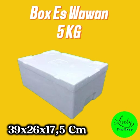 Box Es Wawan 5Kg Styrofoam Kotak Sterofoam Gabus / Foam