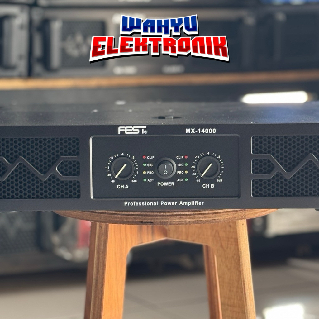 Power Amplifier Fest MX14000 Power Class H Daya 8ohm 1400watt