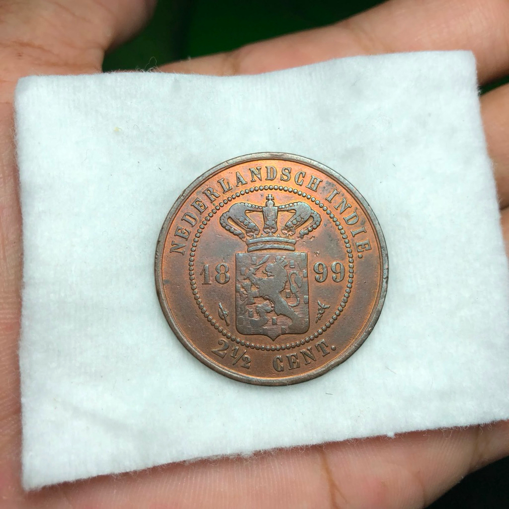 Koin Benggol 2,5 Cent Asli 1899