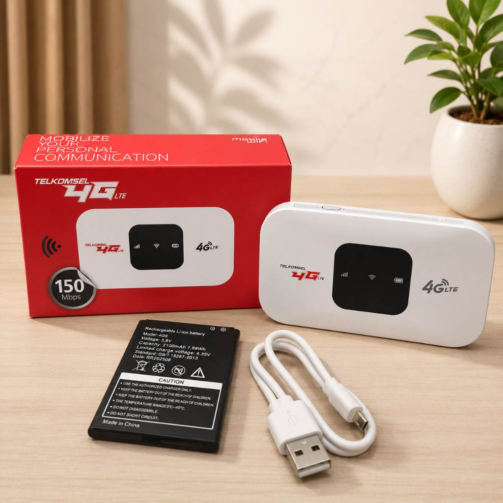 Modem WiFi Portable 150mbps & 300mbps 4G LTE Unlock All SIM Card Telkomsel XL Indosat Tri Smartfren