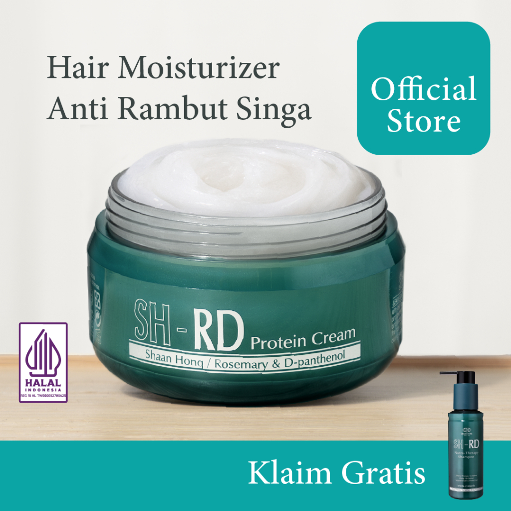 SH-RD | Protein Cream (50ml ) | Moisturizer & Vitamin Rambut | Hair Care Rambut Ngembang, Kering & K