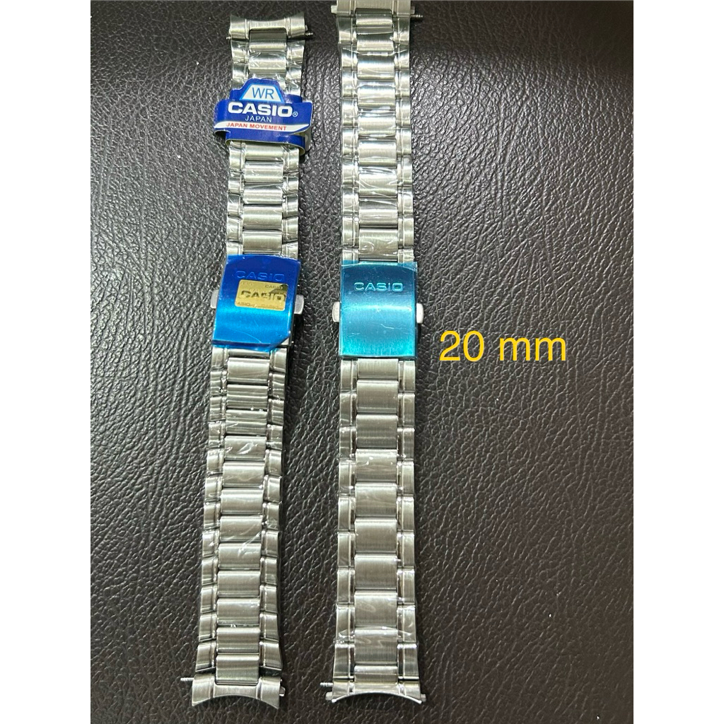 rantai jam casio 14mm, 18mm & 20mm stainless