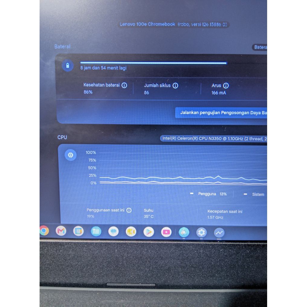 Laptop lenovo chromebook 100e