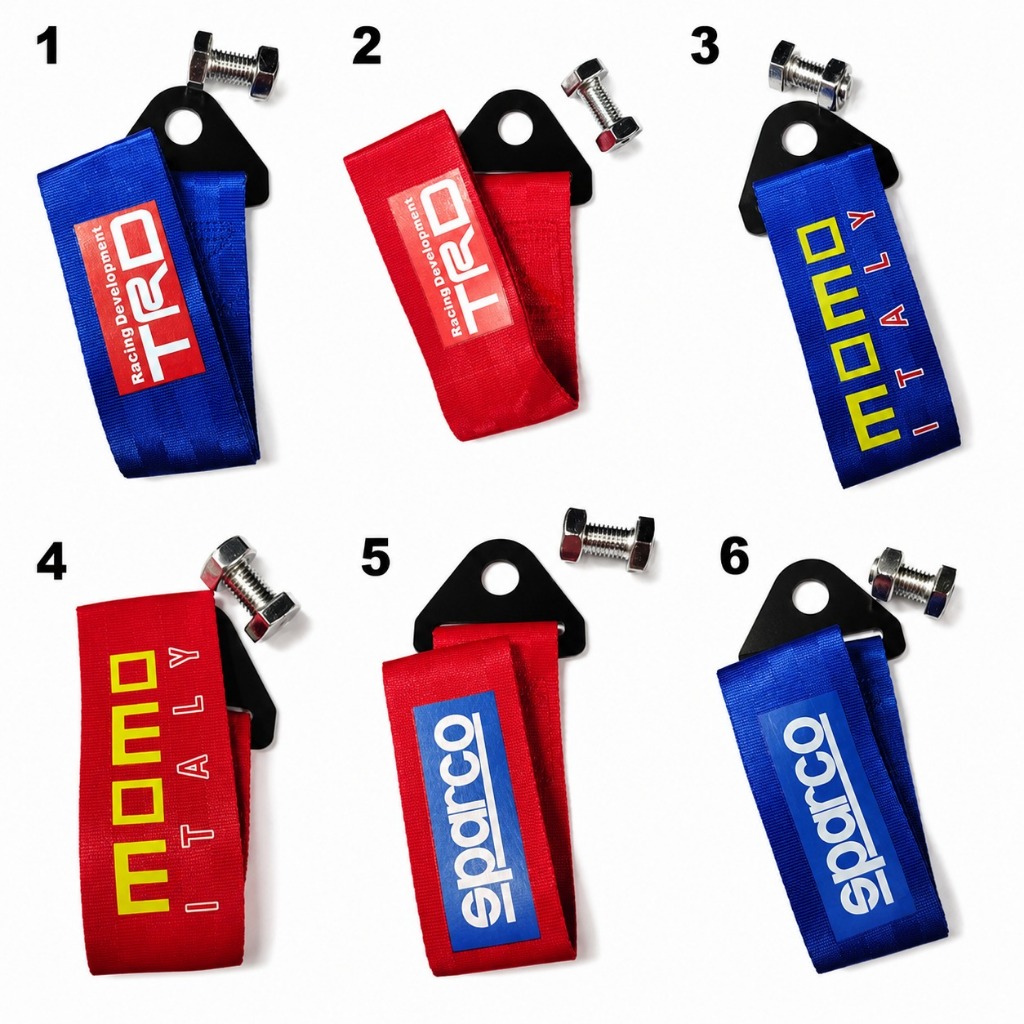 Towing strap mobil /towing hook strap untuk di mobil