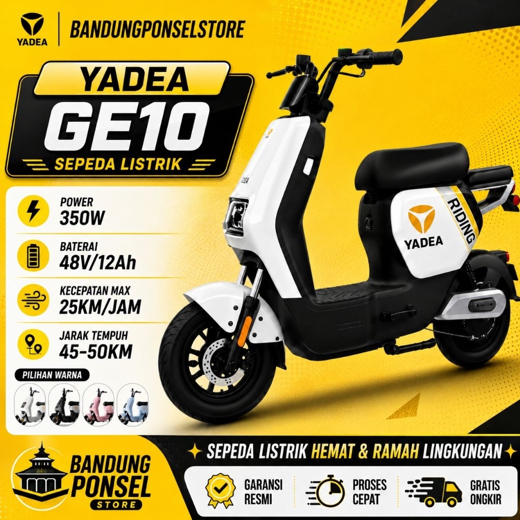 Sepeda Listrik YADEA GE10 Sepeda listrik terbaru kualitas premium