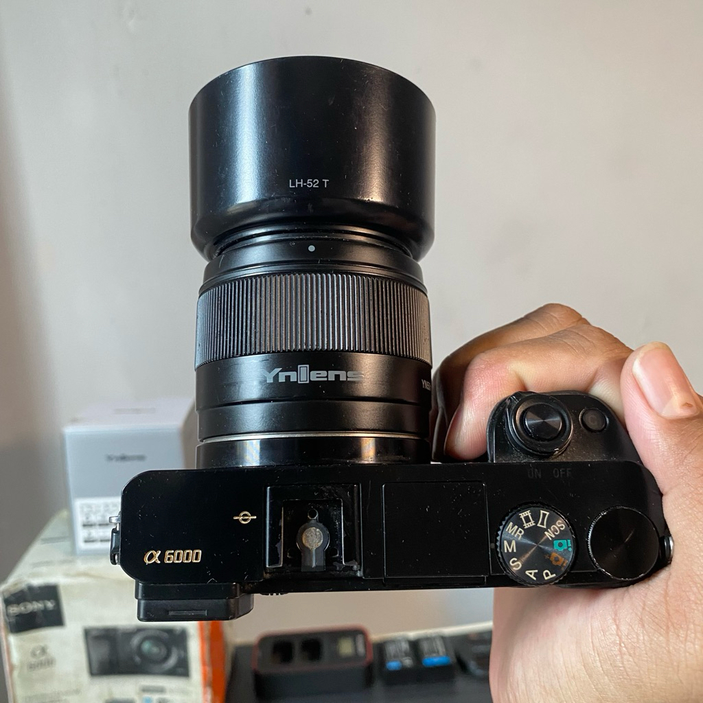 Kamera Sony A6000 Second & Lensa YN 50mm f1.8