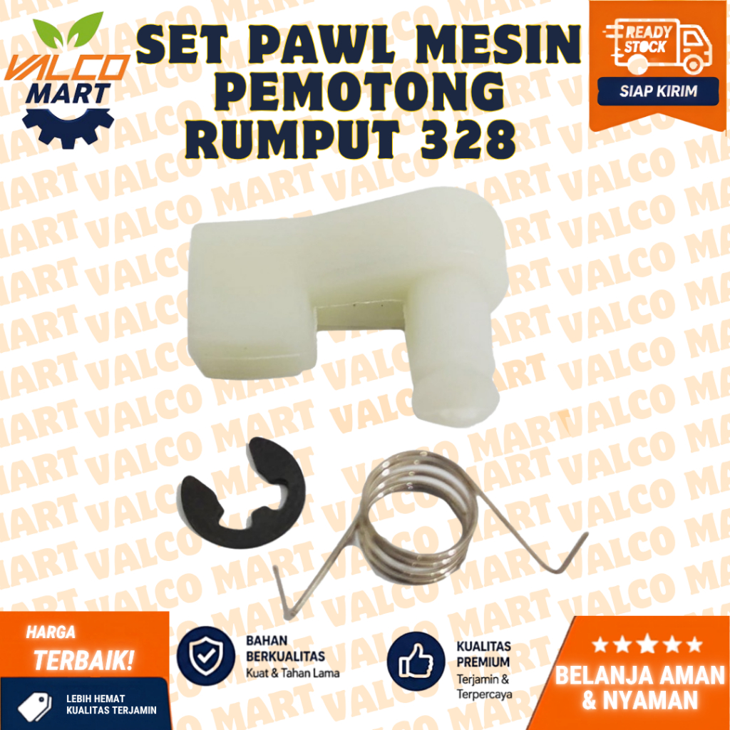 Set Pawl Mesin Pemotong Rumput 328 PAWL + SPRING + SNAP RING / pawl set 328 mesin rumput
