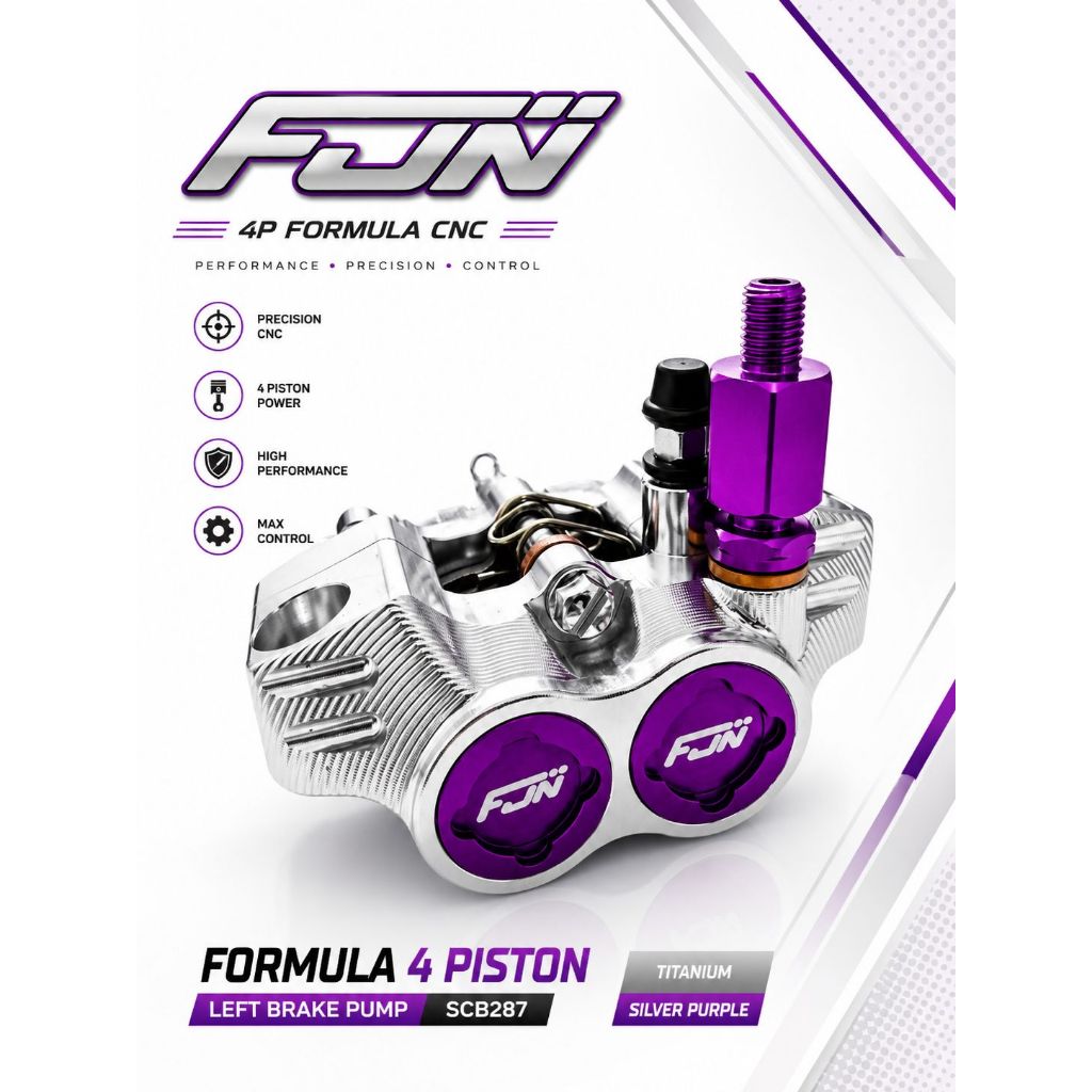 KALIPER FORMULA SWITS Paket Kaliper Formula 4 Piston Swits Kiri Breket Disc 220 mm 260 mm Honda Beat