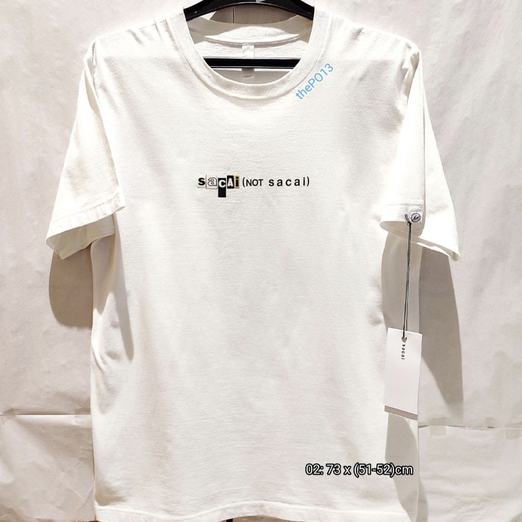 SACAI not SACAI x FRAGMENT TEE WHITE FW15 AUTHENTIC 100% BNWT