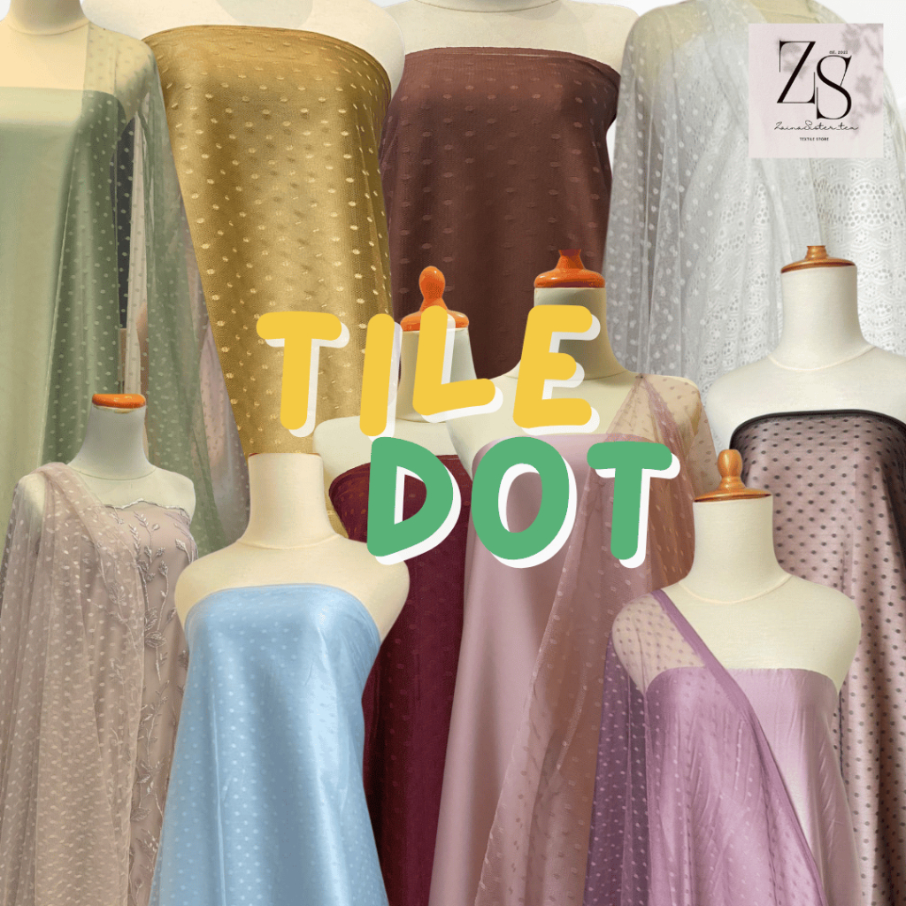 1/2 Meter Bahan Kain Tile Tille Tule Tulle Dot Snow Warna Rosegold Pink Hijau Wardah Ungu Lilac Mocc