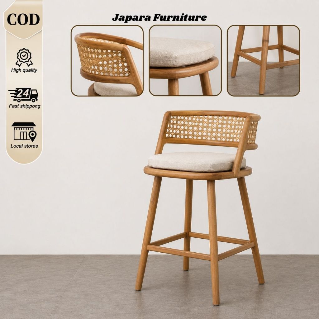 Kursi Bar Rotan Kursi Cafe Kursi Bar Kursi Rotan Bar Stool Rotan