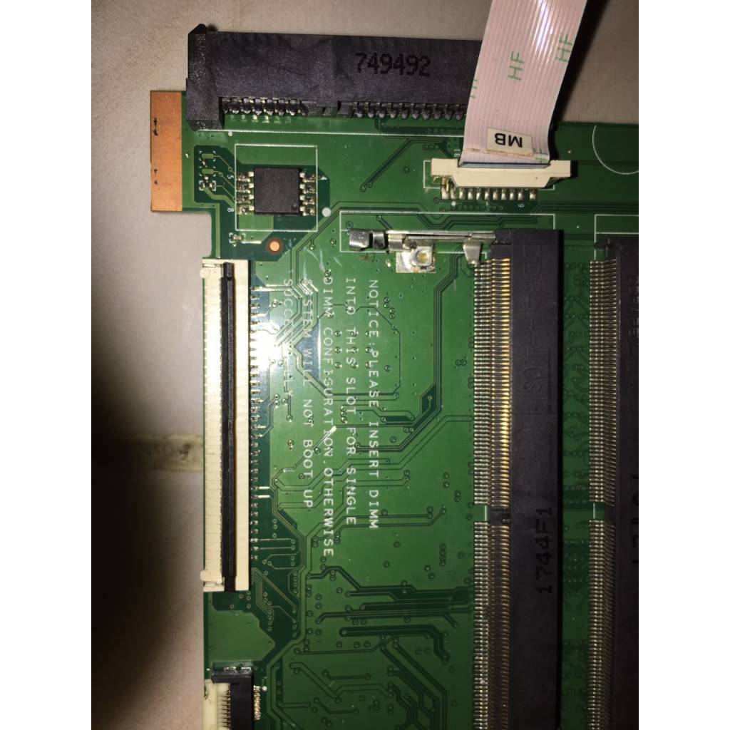 Mobo hp 14-bw502au minus no display