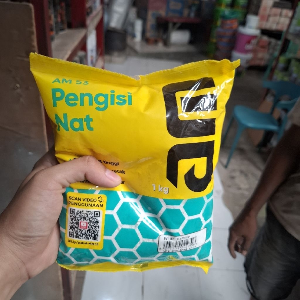 Tile Grout Pengisi Nat Oaker Warna Merk AM ukuran 1kg