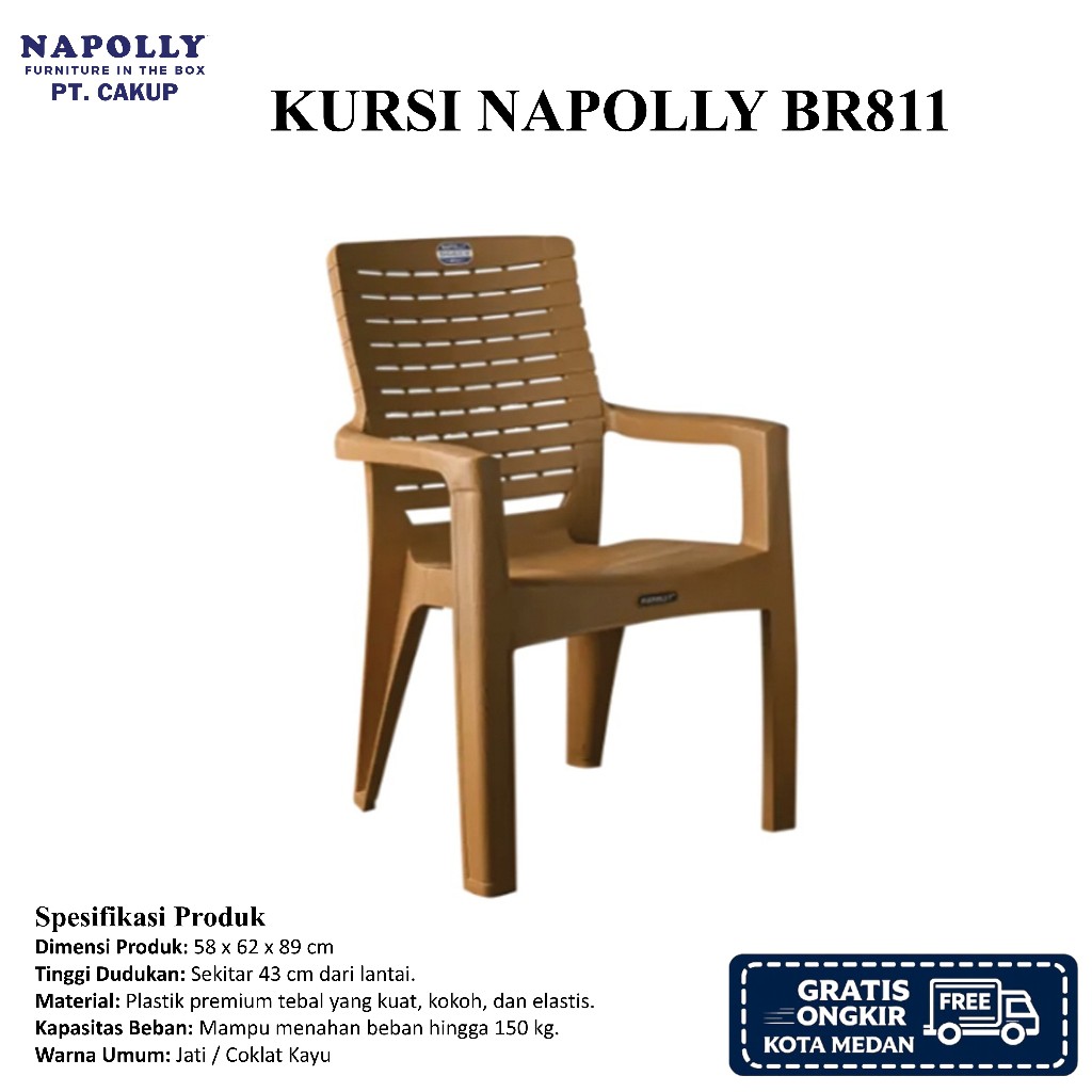 Kursi Santai / Kursi Plastik Napolly BR 811