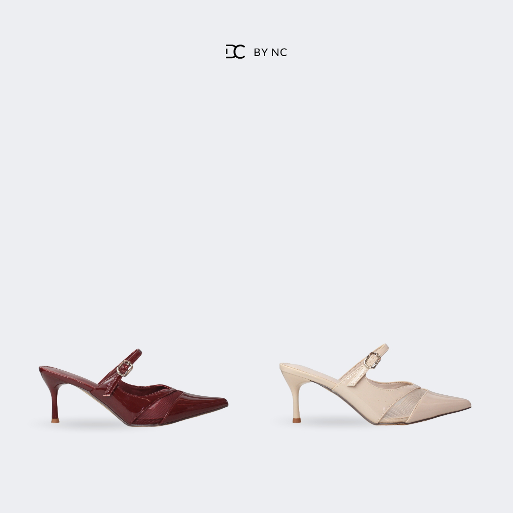 DC BY NC Daphne Buckle Pointed Kitten Heels - LS2509068