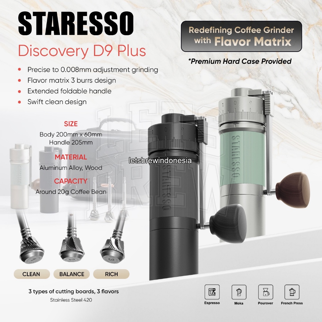 Staresso Discovery D9 Plus | Hand Grinder | Manual Grinder D9+